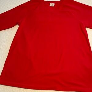 Dan Skin Now Red Fleece Pullover 1X